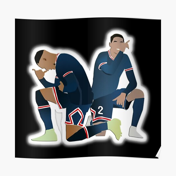 Art Mbappé Illustration Poster