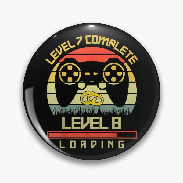 Item preview, Level 7 Complete 8 Loading 7th Wedding Anniversary Couples  designed and sold by aumarian.