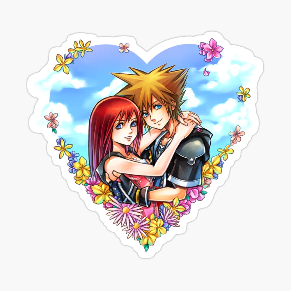 Sora and Kairi Kingdom Hearts 2 Hardcover Journal by Lali-Holley