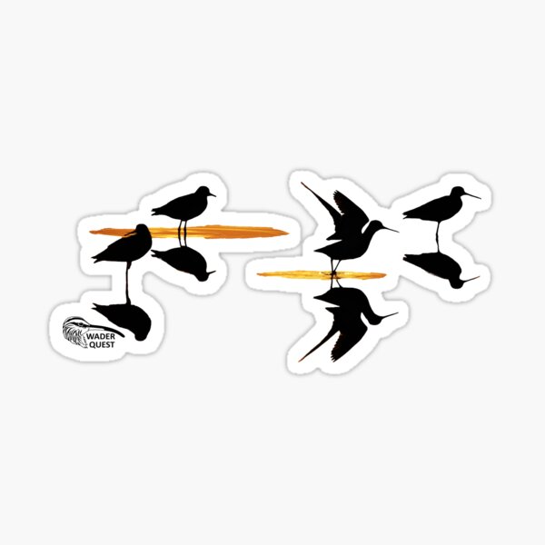 Wader Silhouettes Sticker