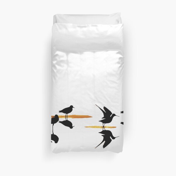 Wader Silhouettes Duvet Cover