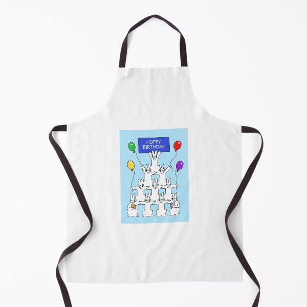 Item preview, Happy Birthday Cartoon White Rabbits designed and sold by KateTaylor.