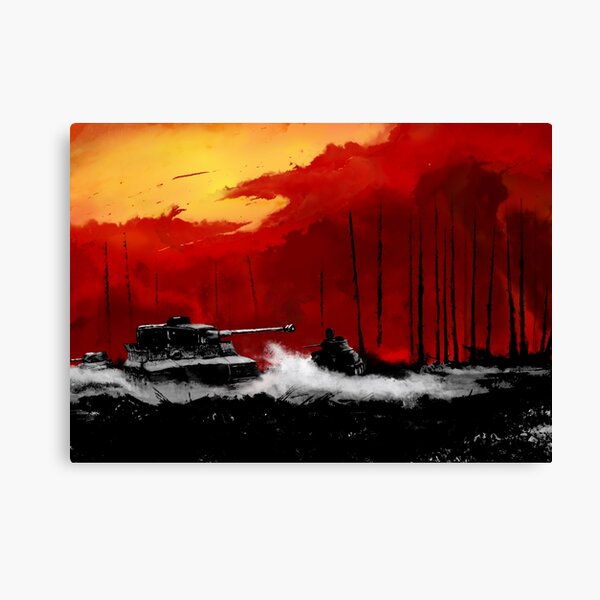 Battle of Kursk (NOT) (Color Version) - by Nuclear Jackal Canvas Print