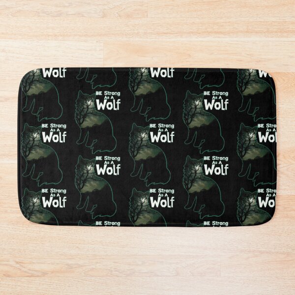 Item preview, Be Strong As A Wolf Under Moon Light designed and sold by fatydesignspace.