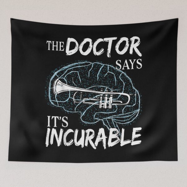 Item preview, Trumpet Music Brain The Doctor Says It's Incurable  designed and sold by aumarian.