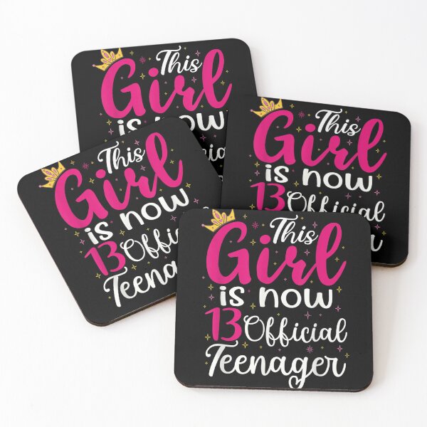 Item preview, Happy 13th Birthday Girl Is Now 13 Official Nager 13 Year  designed and sold by aumarian.