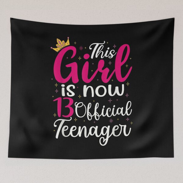 Item preview, Happy 13th Birthday Girl Is Now 13 Official Nager 13 Year  designed and sold by aumarian.