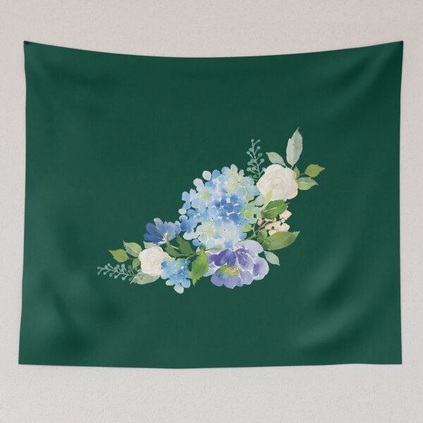 Item preview, Blue Watercolor Hydrangea   designed and sold by UrbanFarmStyle.