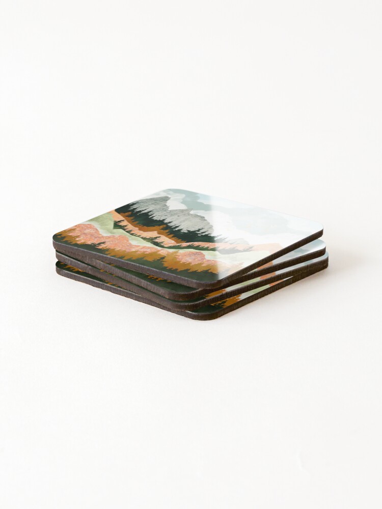 Thumbnail 4 of 5, Coasters (Set of 4), Spring Flight II designed and sold by spacefrogdesign.
