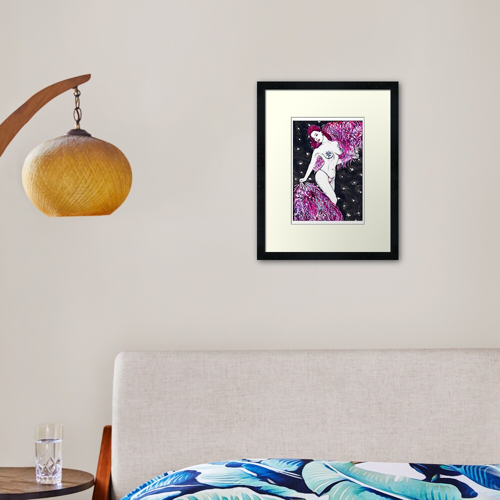 Item preview, Framed Art Print designed and sold by lauraredwitch.