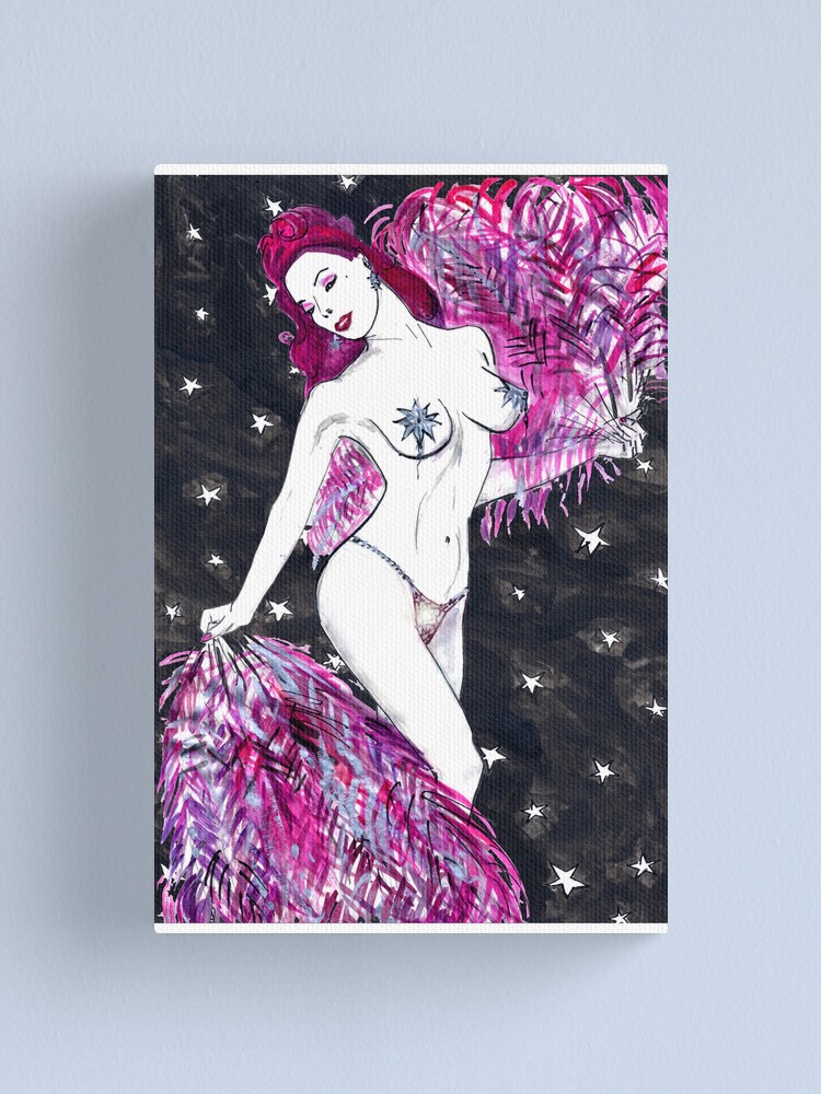 Thumbnail 1 of 3, Canvas Print, The Star designed and sold by lauraredwitch.