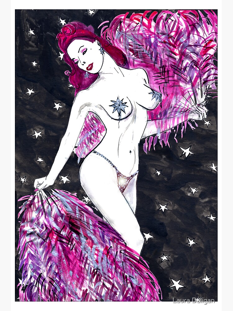 Thumbnail 3 of 3, Canvas Print, The Star designed and sold by lauraredwitch.