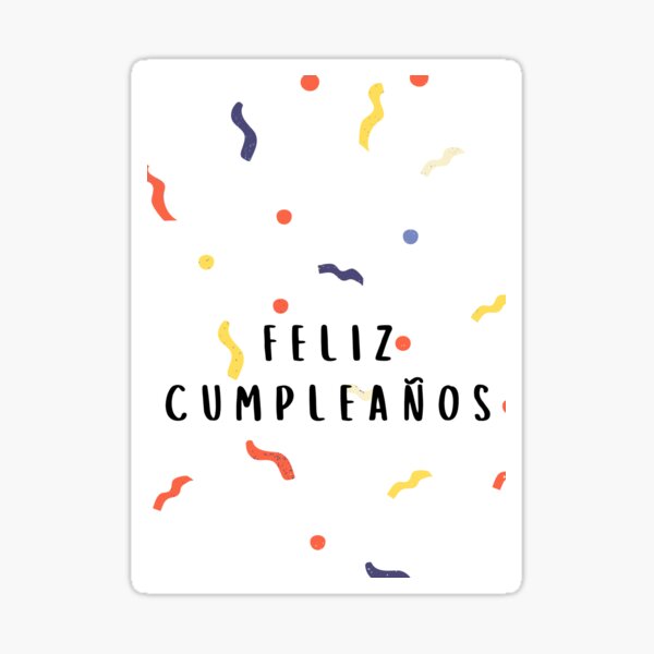 Feliz cumpleaños (happy birthday in Spanish) (tarjeta de