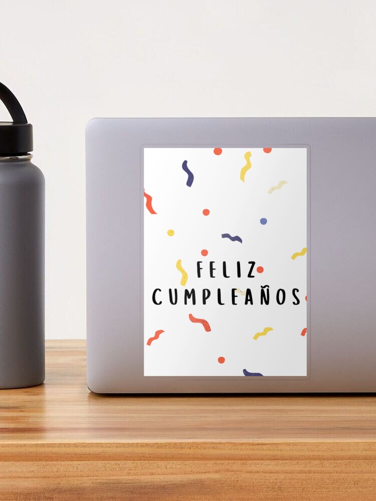 Feliz cumpleaños (happy birthday in Spanish) (tarjeta de cumpleaños)  traditional Mexican fiesta design (papel picado) Spanish birthday  Poster  for Sale by Pommallina