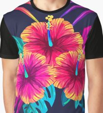Tropical Flowers Graphic T-Shirt