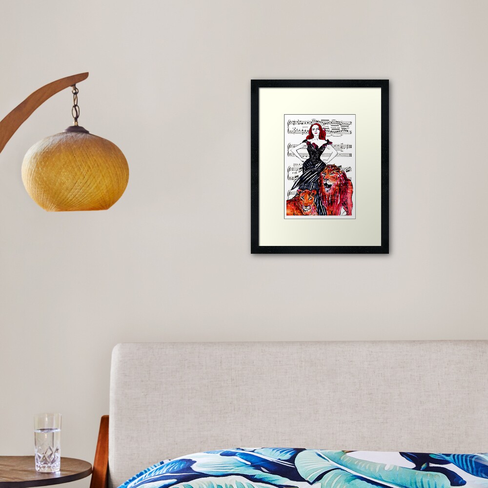 Item preview, Framed Art Print designed and sold by lauraredwitch.