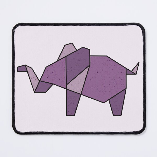Item preview, Purple Abstract Geometric Elephant designed and sold by ontheoutside.