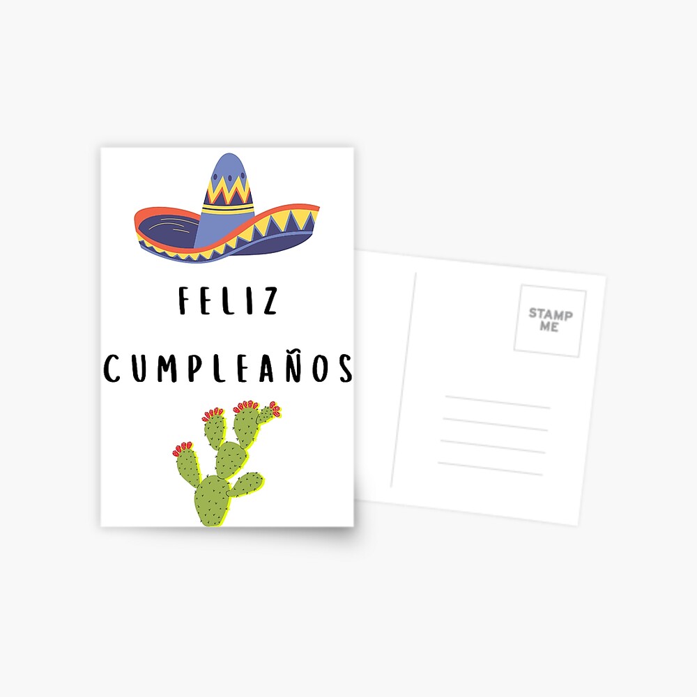 Feliz cumpleaños (happy birthday in Spanish) (tarjeta de