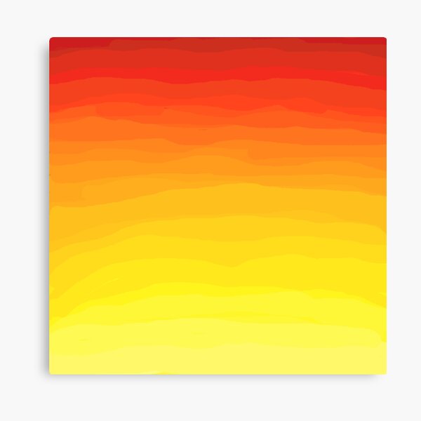 Red to Yellow Sunset Canvas Print