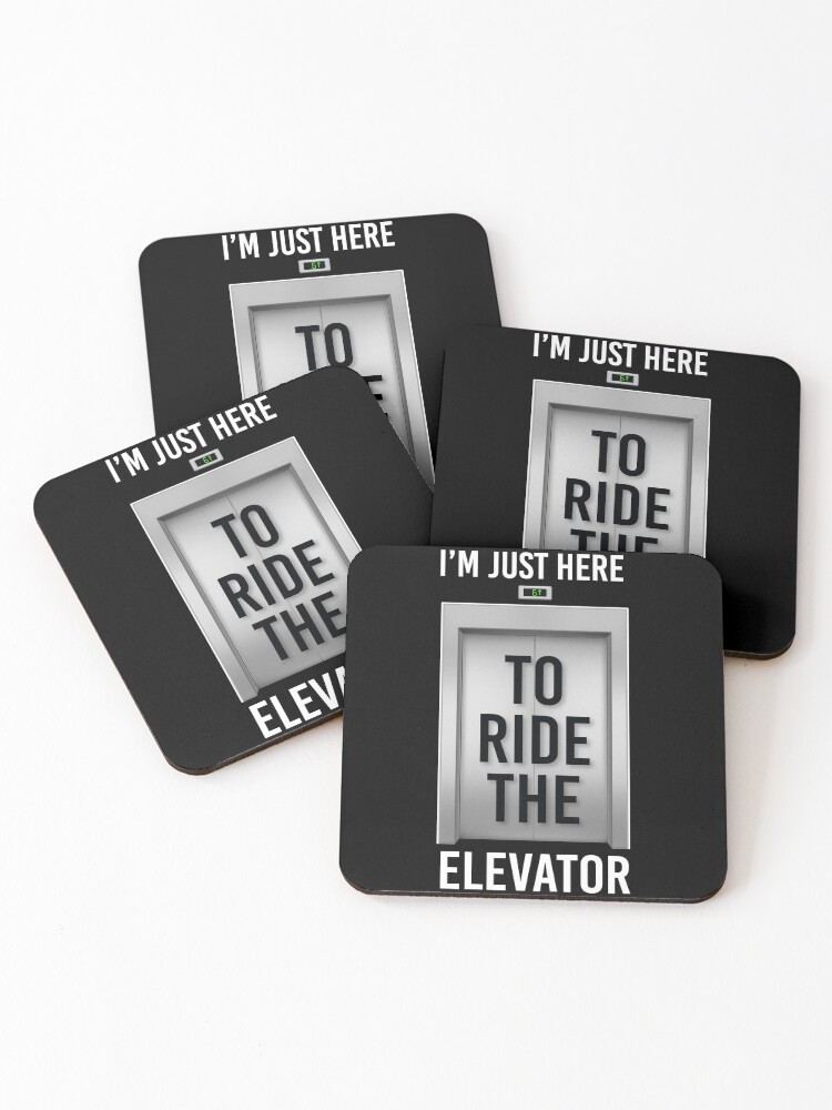 Thumbnail 1 of 5, Coasters (Set of 4), Elevator Lift Ride The Elevator designed and sold by mooon85.