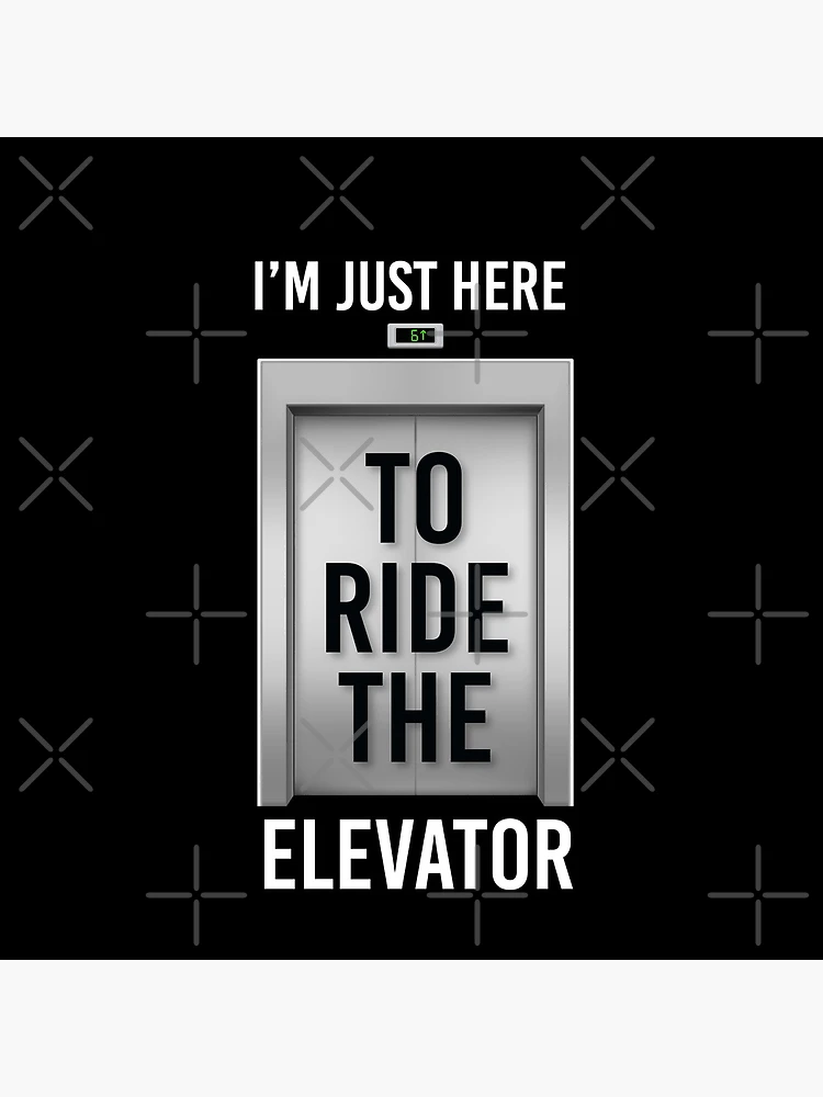 Thumbnail 4 of 4, Clock, Elevator Lift Ride The Elevator designed and sold by MooonTees.
