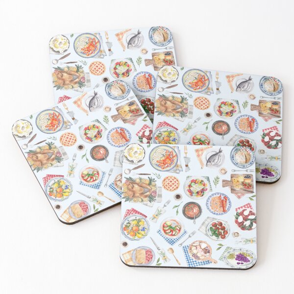 Item preview, Mediterranean Feast Print designed and sold by sunbeamstudios.