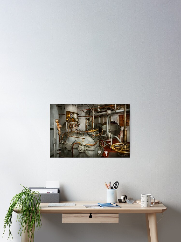 Steampunk Im Maschinenraum Poster Von Mikesavad Redbubble