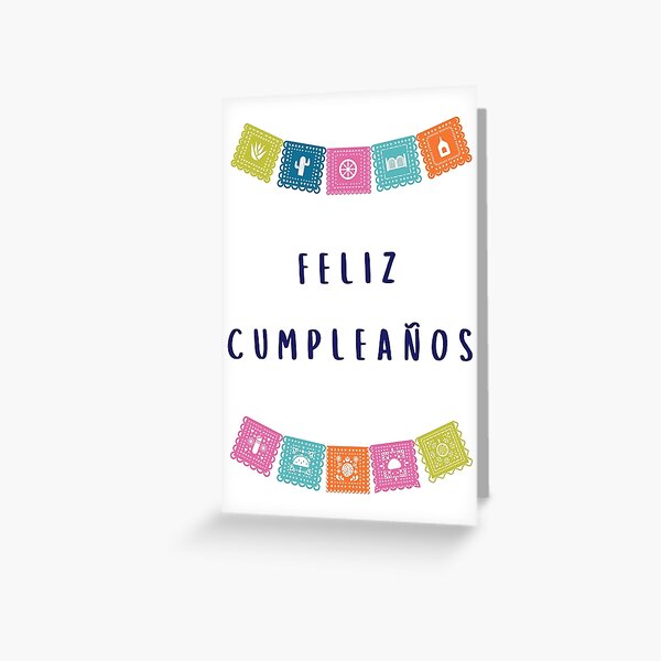 Feliz cumpleaños (happy birthday in Spanish) (tarjeta de