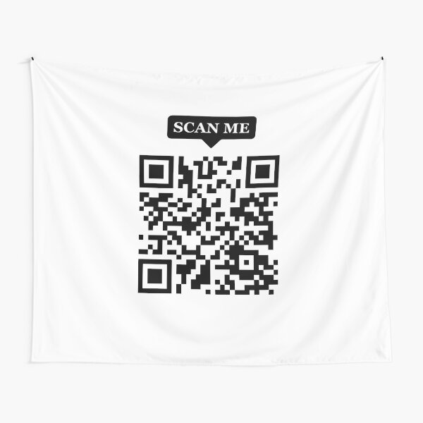 Scan for Free Wifi, QR code, rickroll Sticker for Sale by tropicalhen133