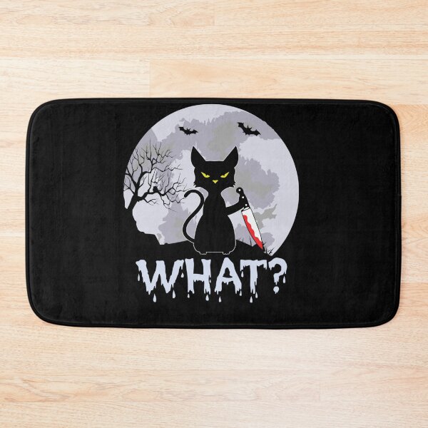 Item preview, CAT WHAT Murderous Black Cat with Knife Halloween Costume designed and sold by ElizabethxJime.