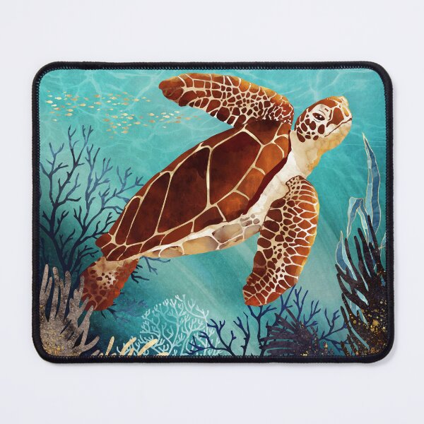 Item preview, Metallic Sea Turtle designed and sold by spacefrogdesign.