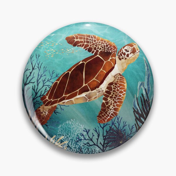 Item preview, Metallic Sea Turtle designed and sold by spacefrogdesign.