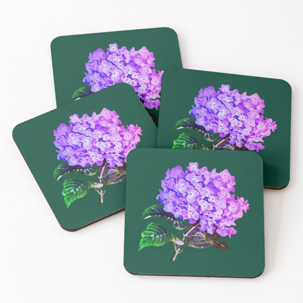 Item preview, Gradient Purple Lilac Blooming Hydrangea Watercolor Flower   designed and sold by WanMarsh.