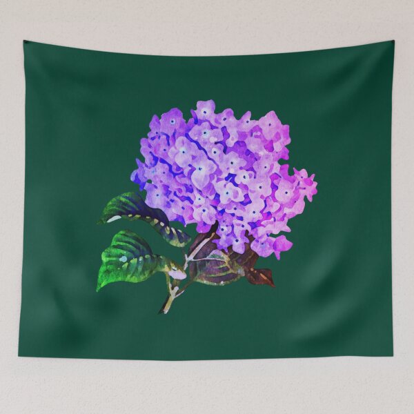 Item preview, Gradient Purple Lilac Blooming Hydrangea Watercolor Flower   designed and sold by WanMarsh.