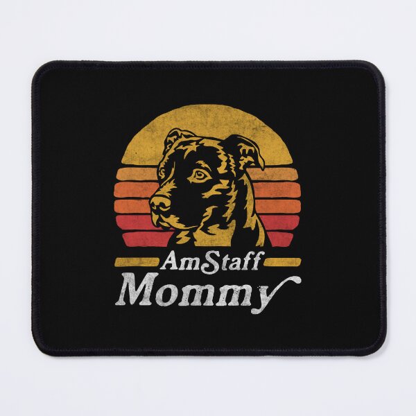Item preview, Retro Vintage AmStaff Mommy designed and sold by More Cute Dogs.