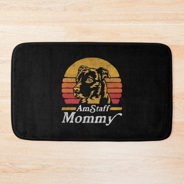 Item preview, Retro Vintage AmStaff Mommy designed and sold by More Cute Dogs.