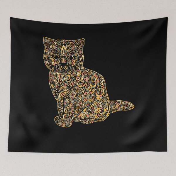 Item preview, British Shorthair Cat - British Shorthair Geometric designed and sold by UnknownArtistt.