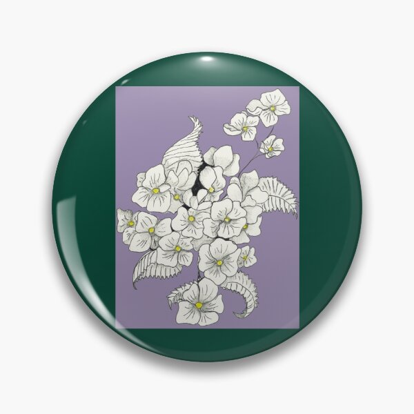 Item preview, Hydrangea floral hand painted illustration Long  designed and sold by WanMarsh.