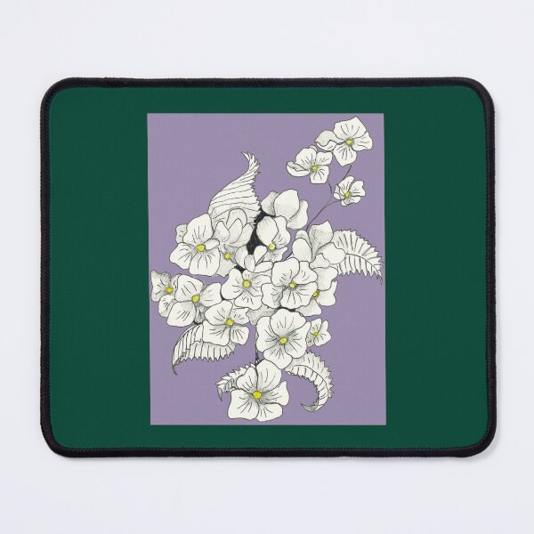 Item preview, Hydrangea floral hand painted illustration Long  designed and sold by WanMarsh.