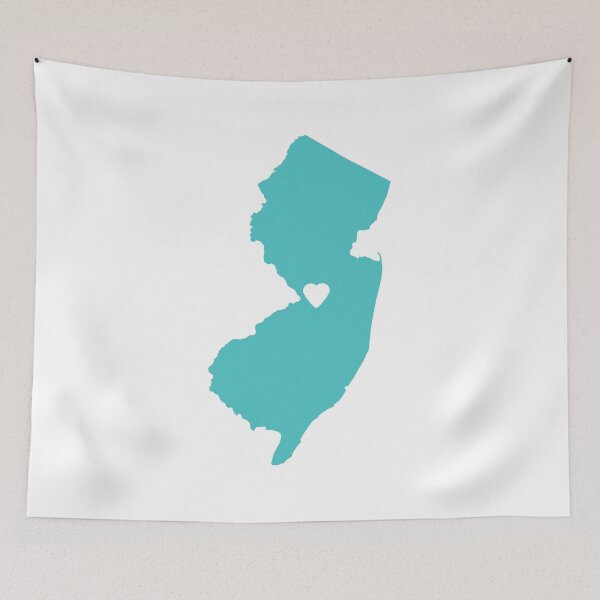 Item preview, New Jersey Love in Turquoise designed and sold by Maren Misner.