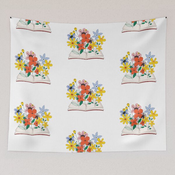 Item preview, Open Book with Flowers and Leaves designed and sold by Pavnud.