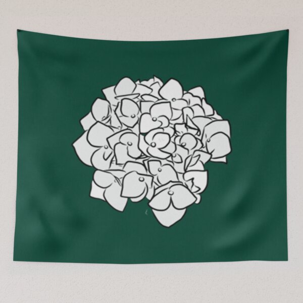 Item preview, Hydrangea line drawing   designed and sold by WanMarsh.