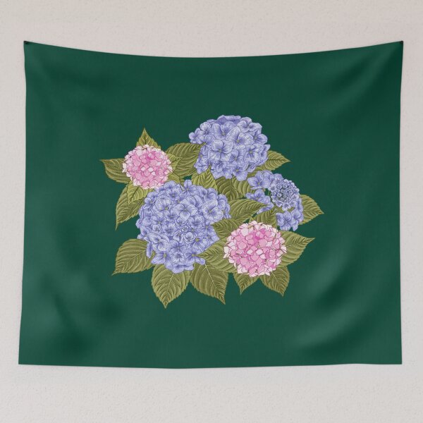 Item preview, Pink _amp_ Blue Hydrangea   designed and sold by WanMarsh.