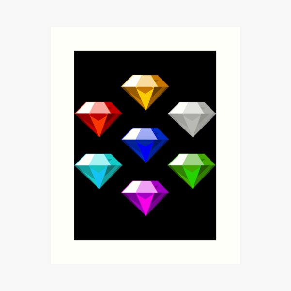 Chaos Emeralds Sticker for Sale by HybridSketches