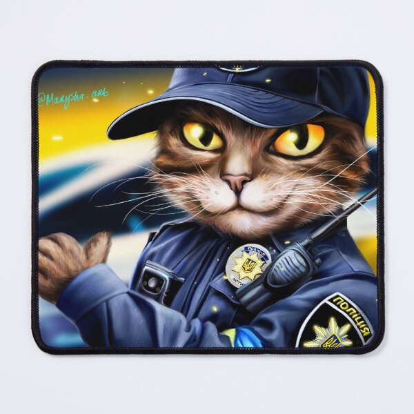 Item preview, Ukrainian Cat Policeman designed and sold by MaryshaArt.