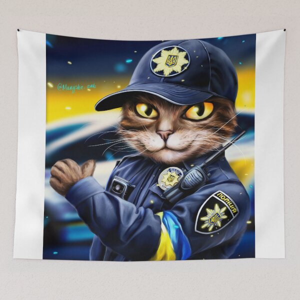 Item preview, Ukrainian Cat Policeman designed and sold by MaryshaArt.