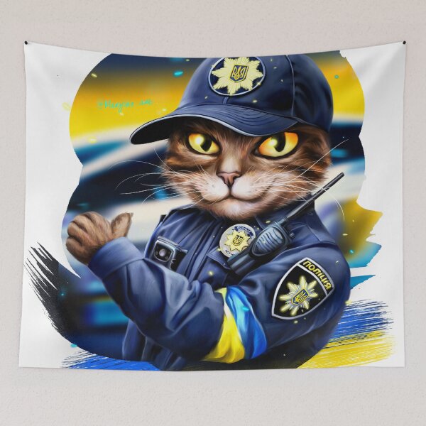 Item preview, Ukrainian Cat Policeman designed and sold by MaryshaArt.
