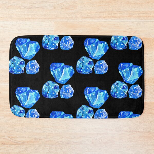 Item preview, Rainbow moonstone gems gift bath mats designed and sold by Strale25kv.