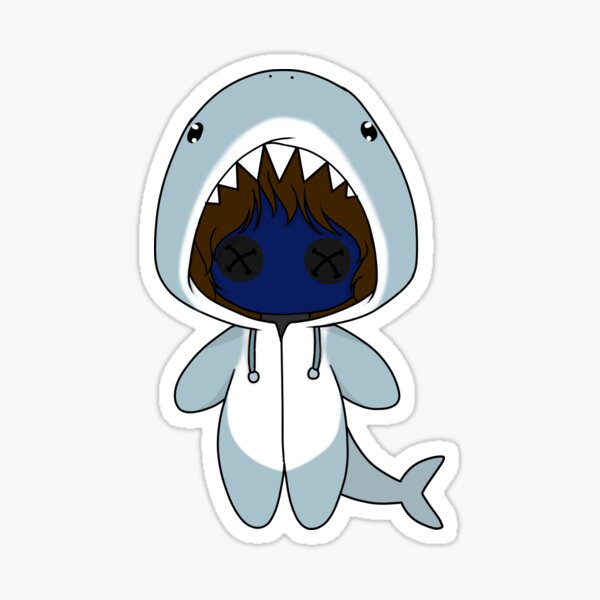 Item preview, creepypasta eyeless jack shark costume doll designed and sold by EveryCuteThings.