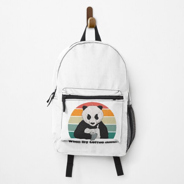 Item preview, Grumpy Panda Bear with Cup "I Start Working When My Coffee Does" designed and sold by Mesyo.